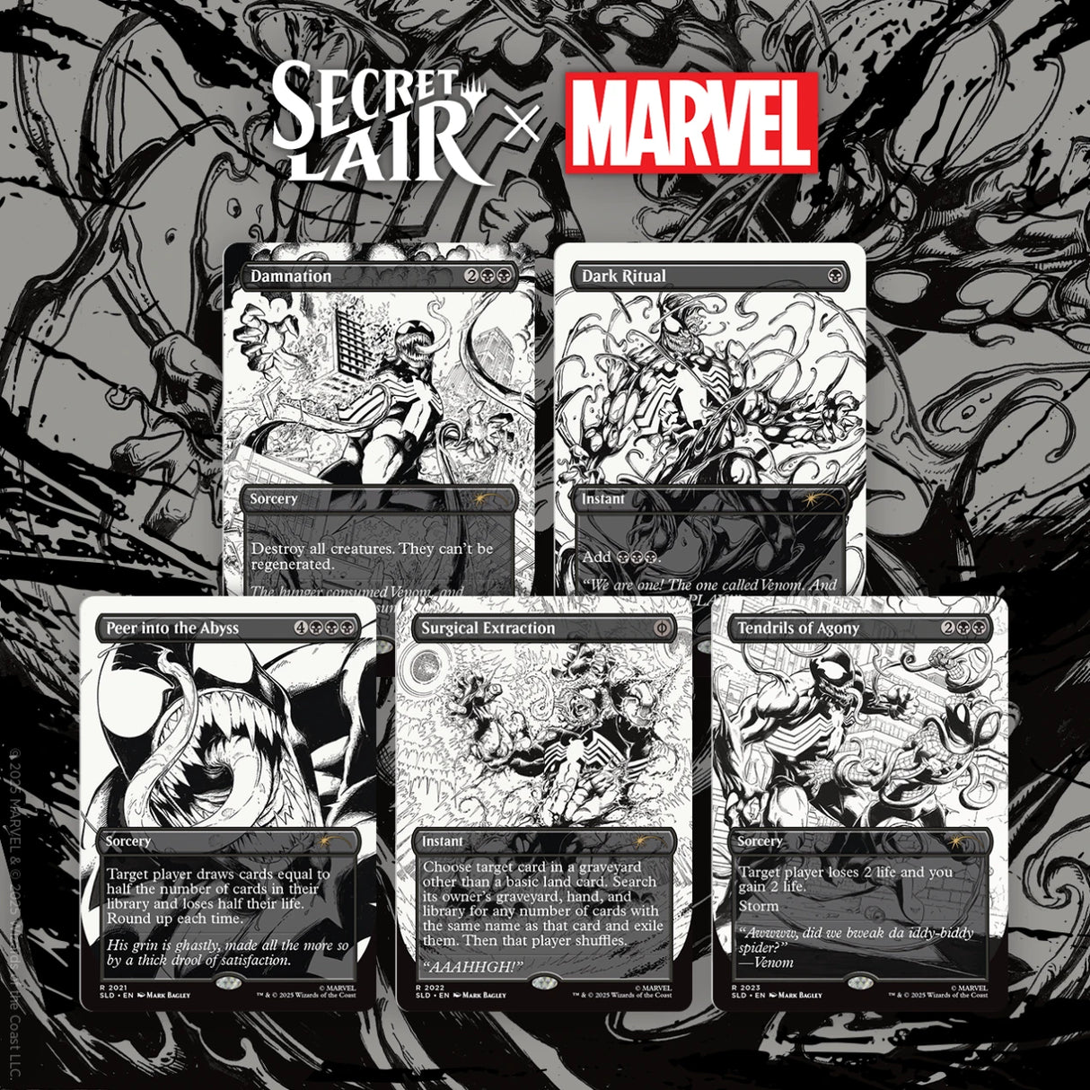 Secret Lair x Marvel's Spider-man: Venom Unleashed (Inks) - Rainbow Foil