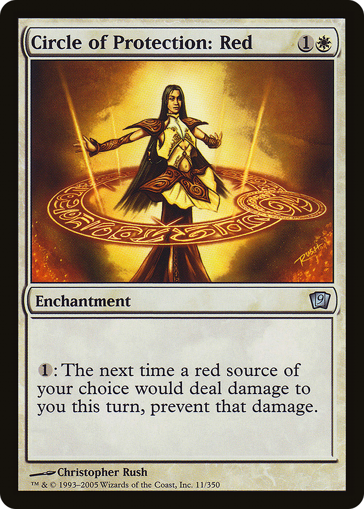 Circle of Protection: Red (9ED-011) - 9th Edition Foil