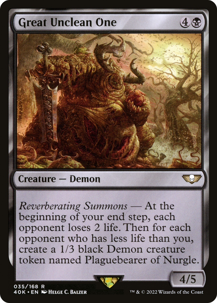 Great Unclean One [40K - 35]