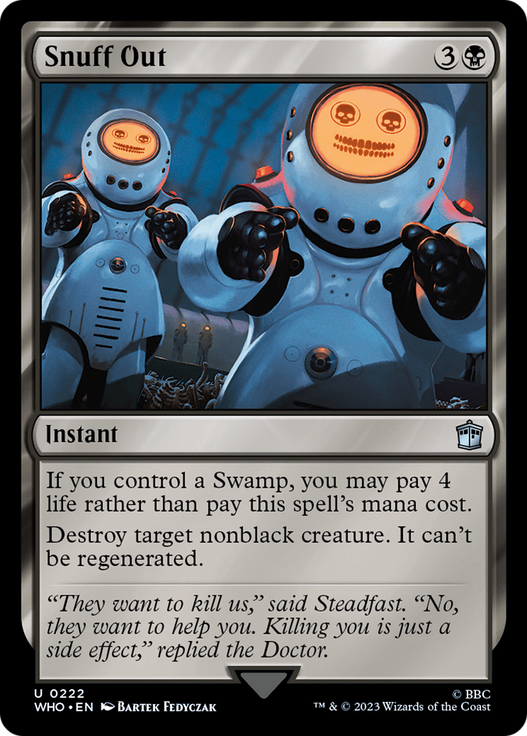 Snuff Out (WHO-222) - Doctor Who Foil
