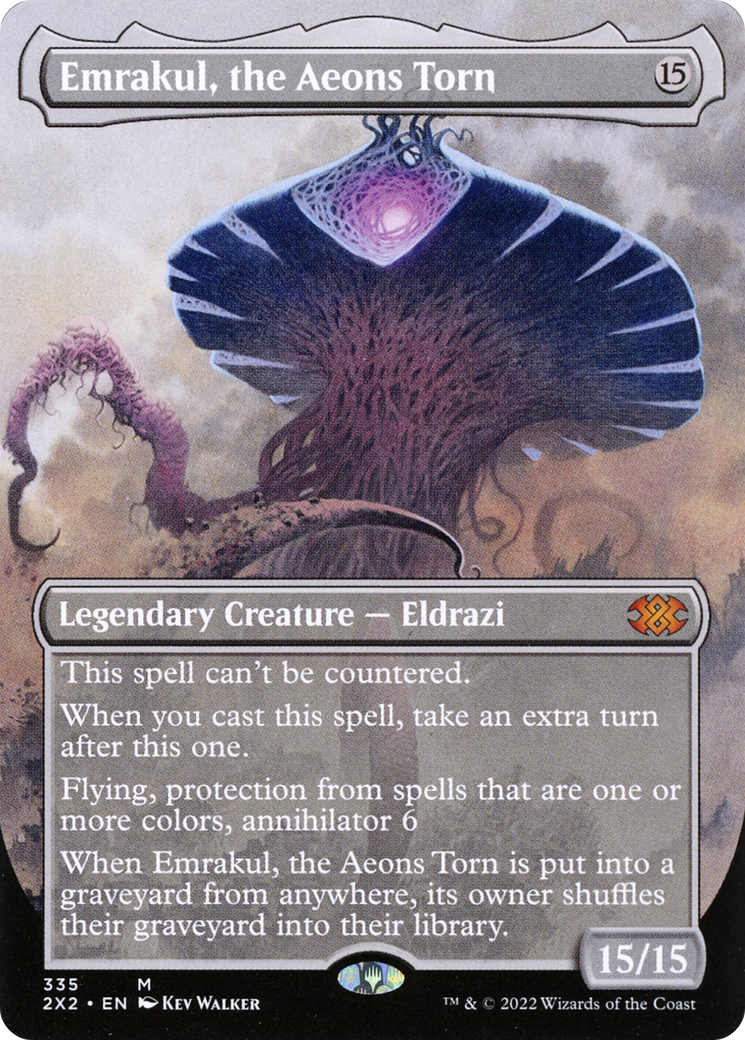 Emrakul, the Aeons Torn (Borderless) (2X2-335) - Double Masters 2022 Foil