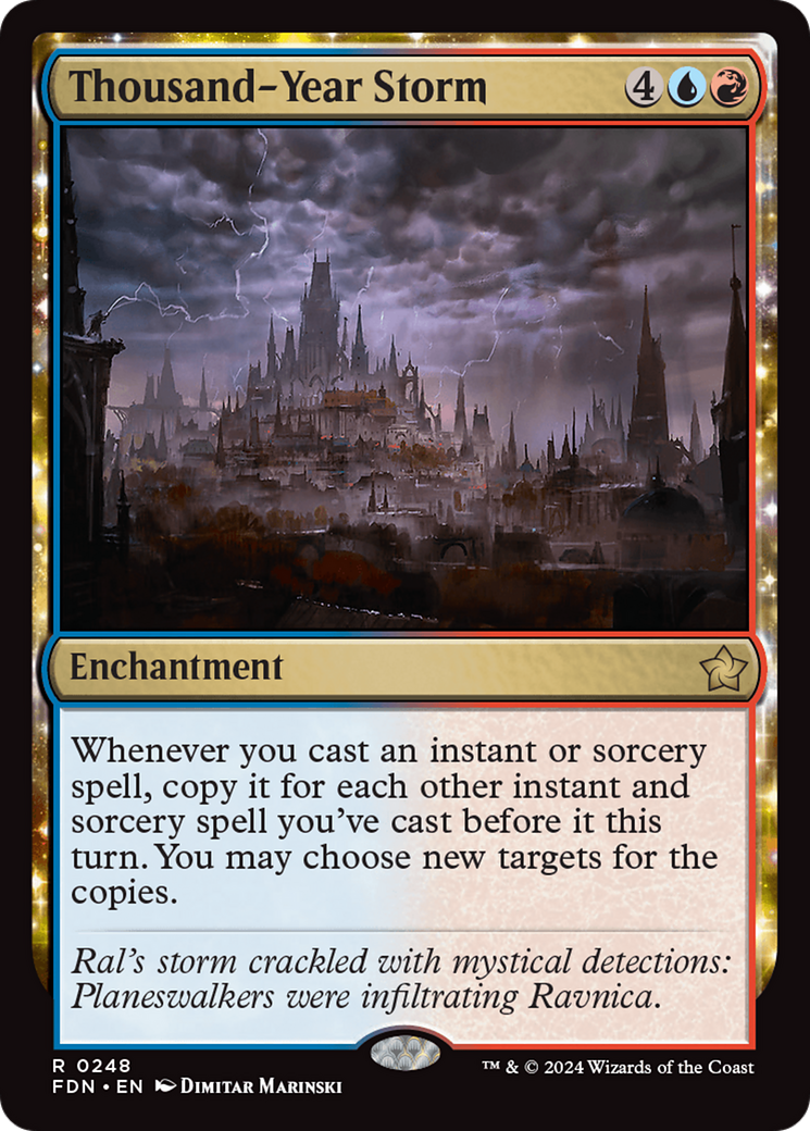 Thousand-Year Storm (FDN-248) - Foundations: (enchantment) Foil