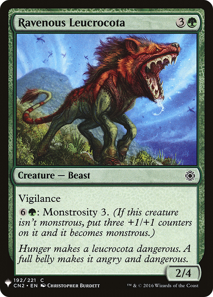Ravenous Leucrocota [LIST - 192]