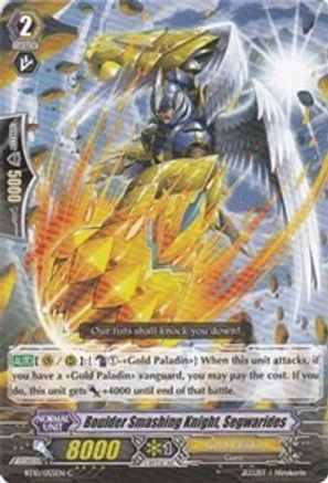 Boulder Smashing Knight, Segwarides (BT10/055EN) - BT10: Triumphant Return of the King of Knights