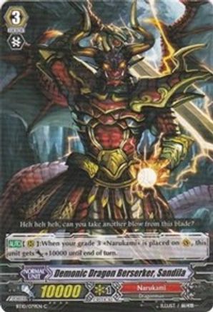 Demonic Dragon Berserker, Sandila (BT10/079EN) - BT10: Triumphant Return of the King of Knights