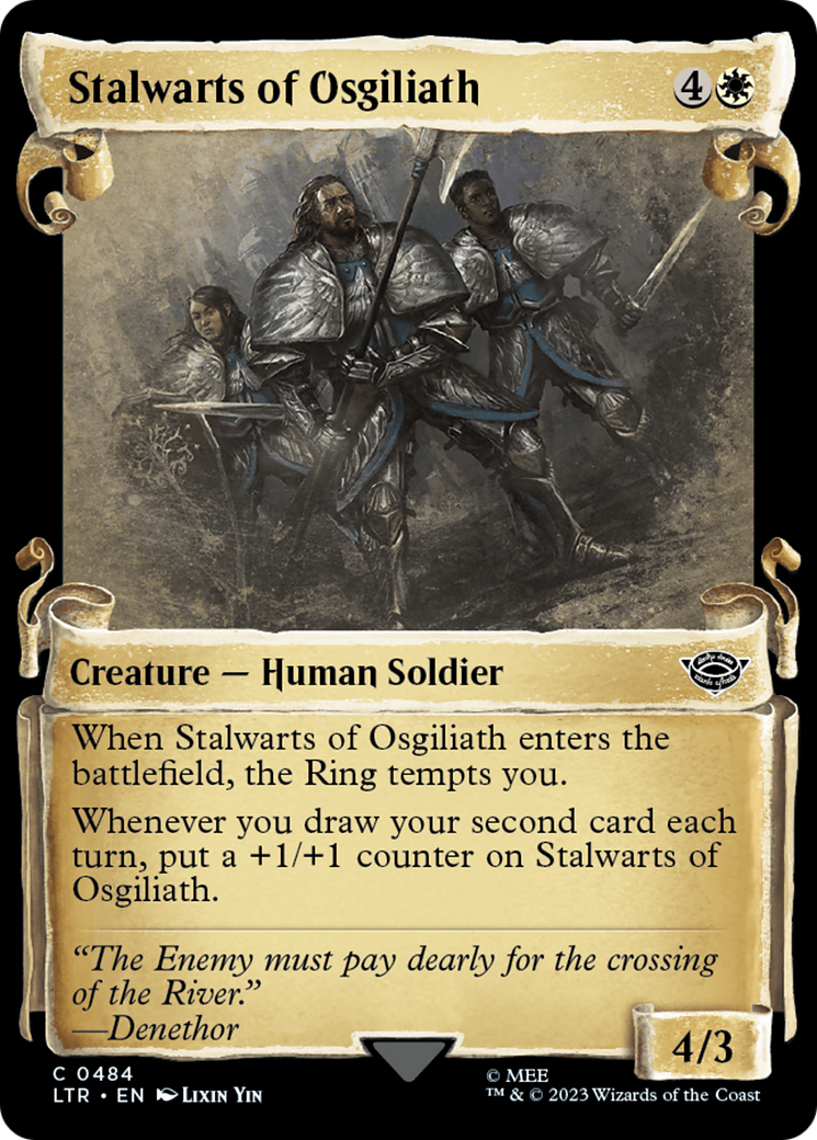 Stalwarts of Osgiliath (Showcase Scrolls) (LTR-484) - The Lord of the Rings: Tales of Middle-earth: (Showcase) Foil