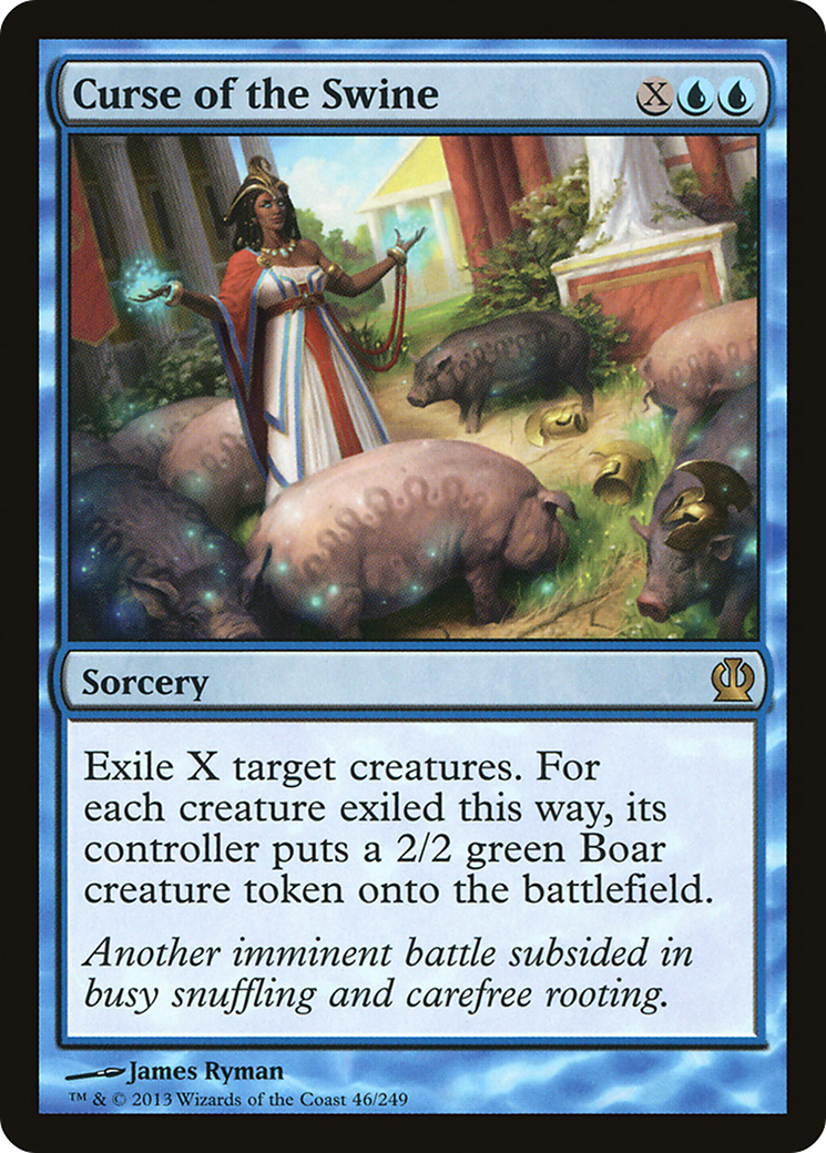 Curse of the Swine (THS-046) - Theros Foil