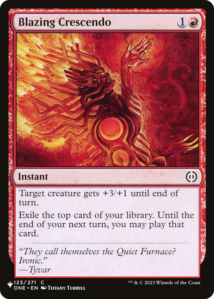 Blazing Crescendo (LIST-ONE-123) - The List