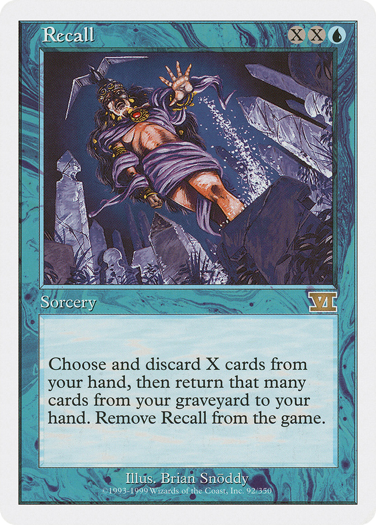 Recall [6ED - 92]