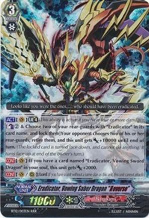 Eradicator, Vowing Saber Dragon "Reverse" [BT12 - BT12/003EN]