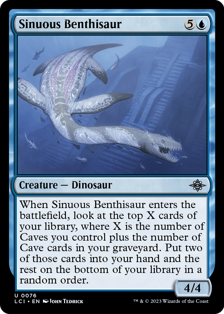 Sinuous Benthisaur (LCI-076) - The Lost Caverns of Ixalan Foil
