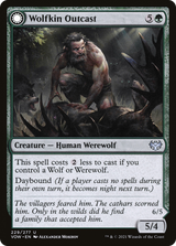 Wolfkin Outcast (VOW-229) - Innistrad: Crimson Vow: (Double Faced Transform) Foil