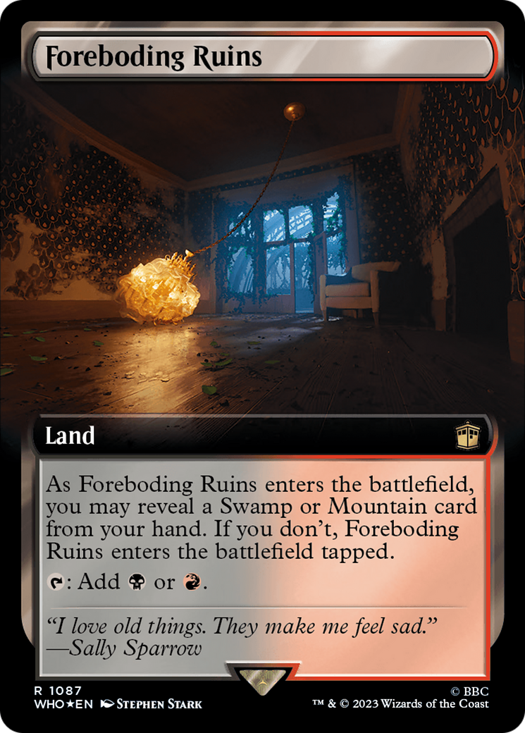 Foreboding Ruins (Extended Art) (Surge Foil) [WHO - 1087]