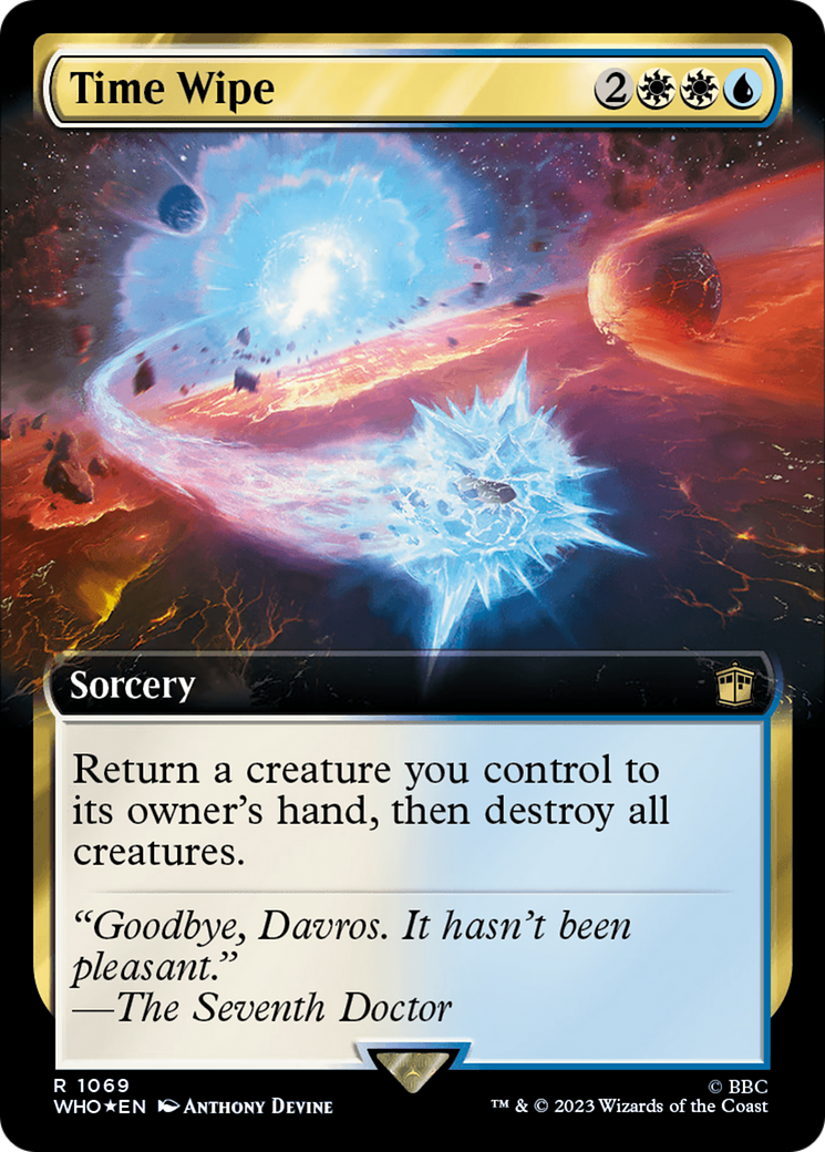Time Wipe (Extended Art) (Surge Foil) [WHO - 1069]