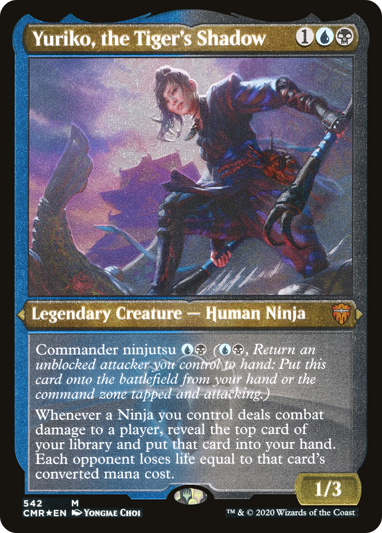 Yuriko, the Tiger's Shadow (Foil Etched) [CMR - 542]