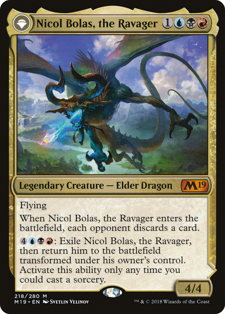 Nicol Bolas, the Ravager [M19 - 218]