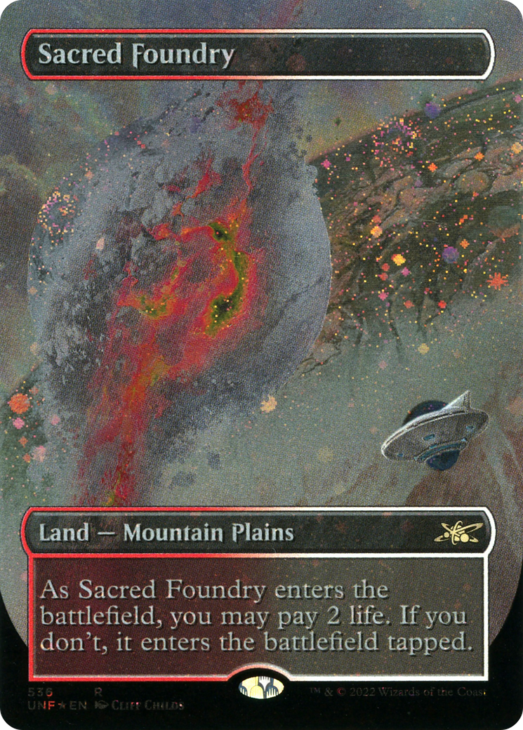 Sacred Foundry (Borderless) (Galaxy Foil) [UNF - 536]