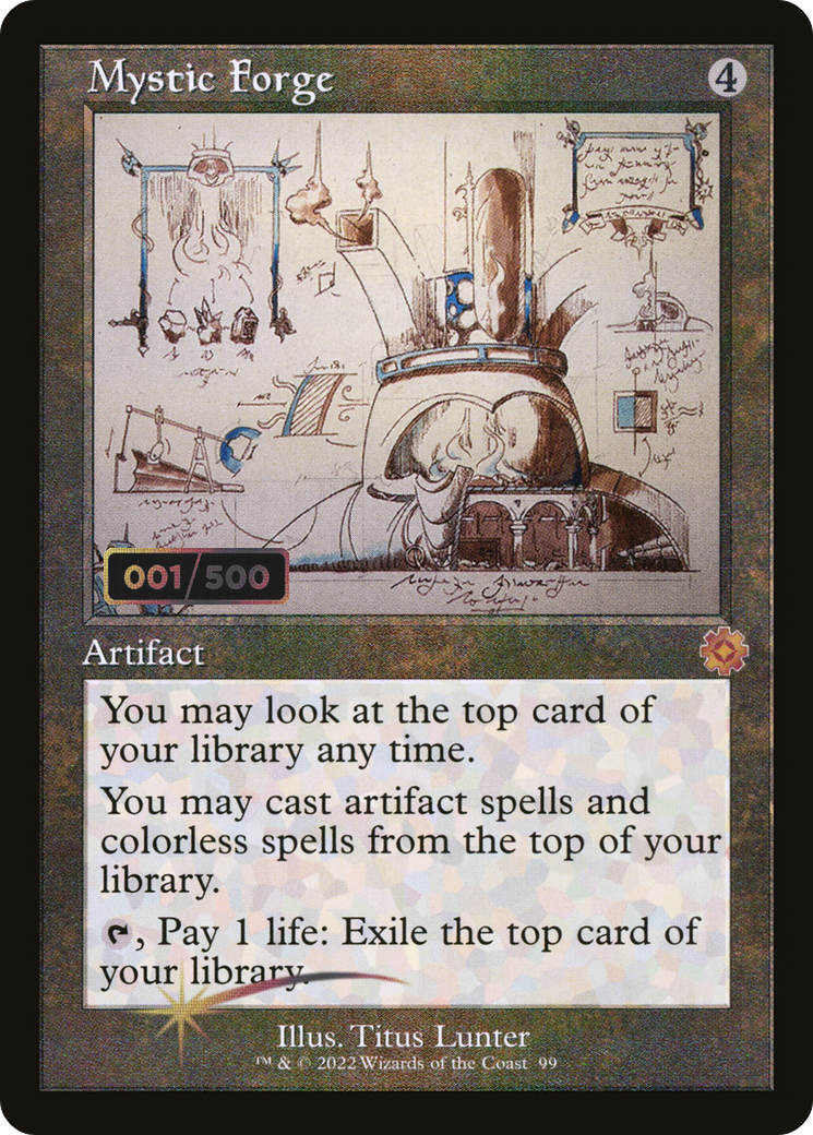 Mystic Forge (Schematic) (Serial Numbered) (BRR-99Z) - The Brothers' War Retro Artifacts Foil