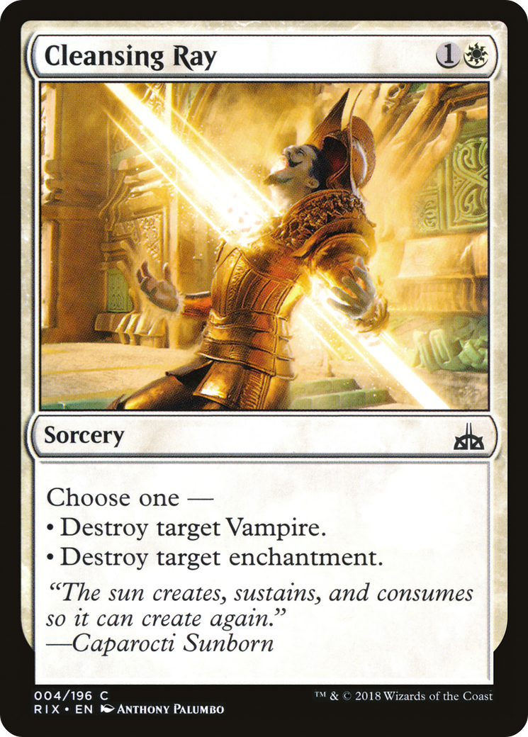 Cleansing Ray (RIX-004) - Rivals of Ixalan Foil