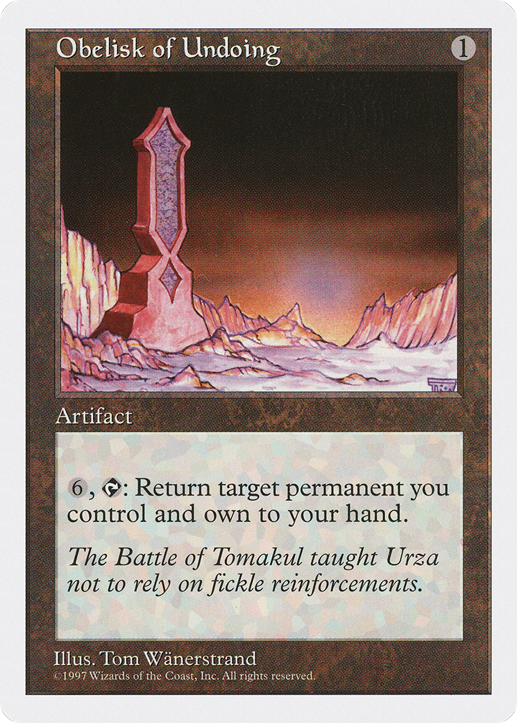 Obelisk of Undoing [5ED - N/A]