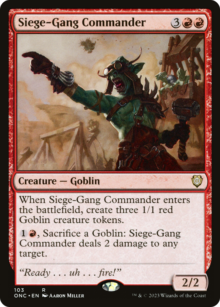 Siege-Gang Commander [ONC - 103]