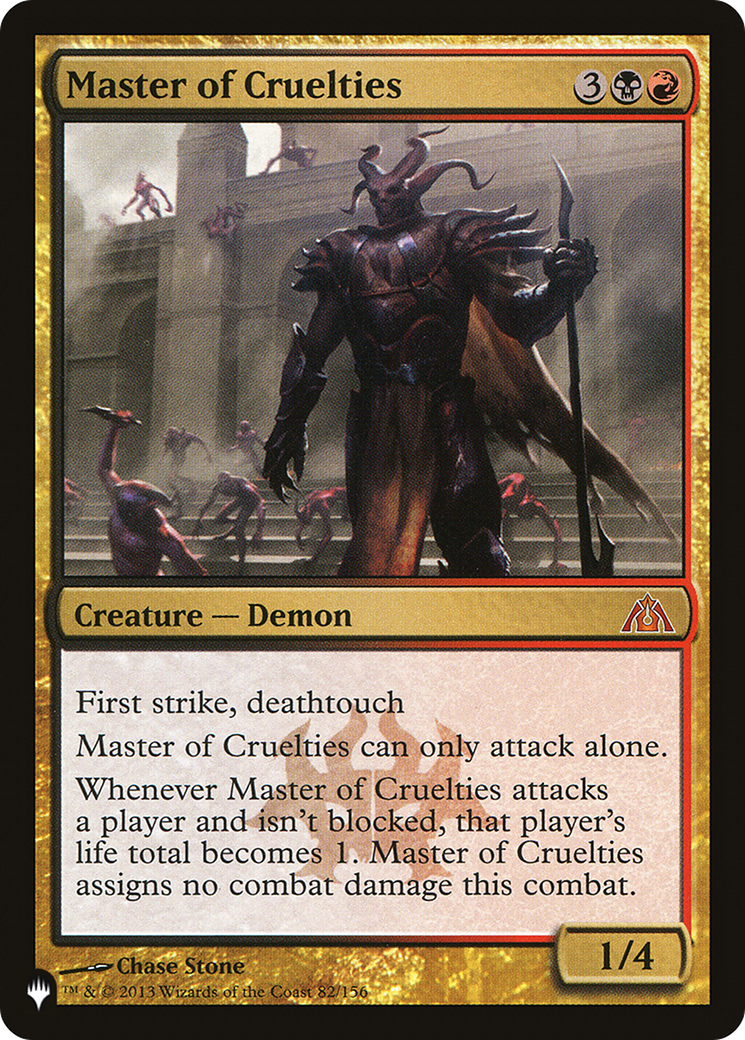 Master of Cruelties [LIST - 82/156]