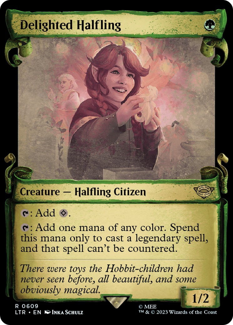 Delighted Halfling (Showcase Scrolls) [LTR - 609]