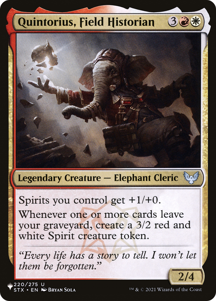 Quintorius, Field Historian [LIST - 220/275]