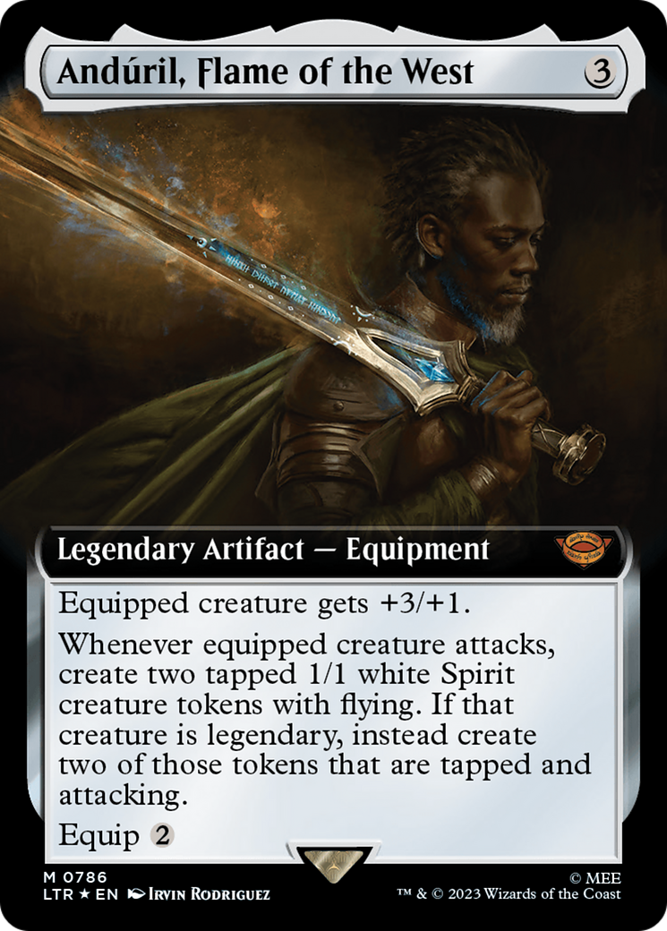 Anduril, Flame of the West (Extended Art) (Surge Foil) [LTR - 786]