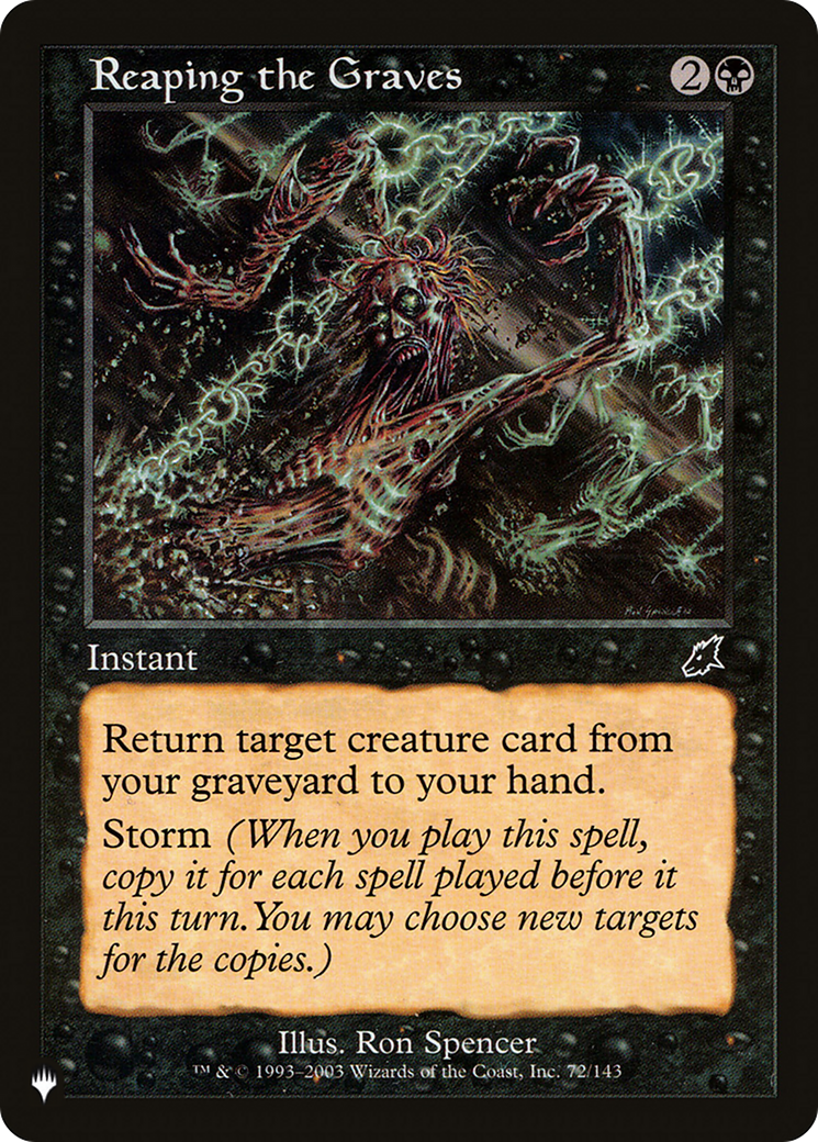 Reaping the Graves (LIST-SCG-72) - The List