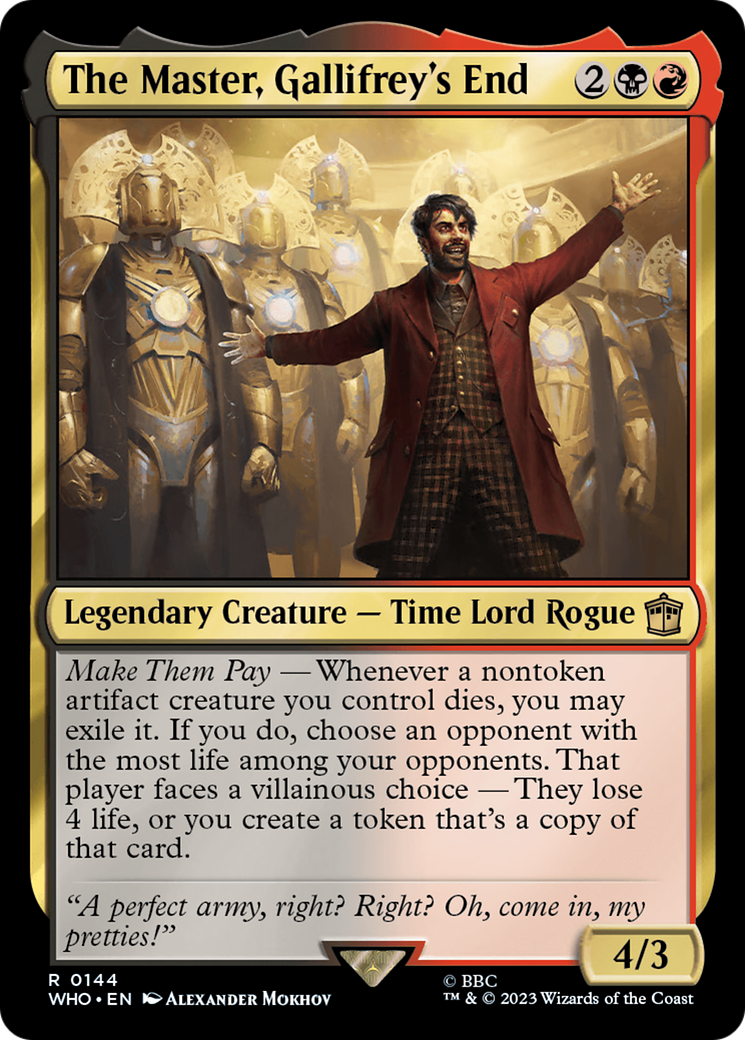 The Master, Gallifrey's End [WHO - 144]