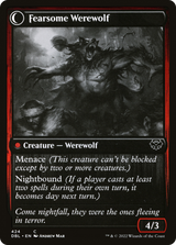 Fearful Villager (DBL-424) - Innistrad: Double Feature: (Double Faced Transform) Foil