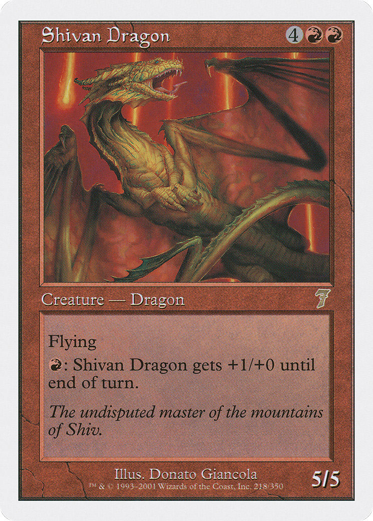 Shivan Dragon [7ED - 218]