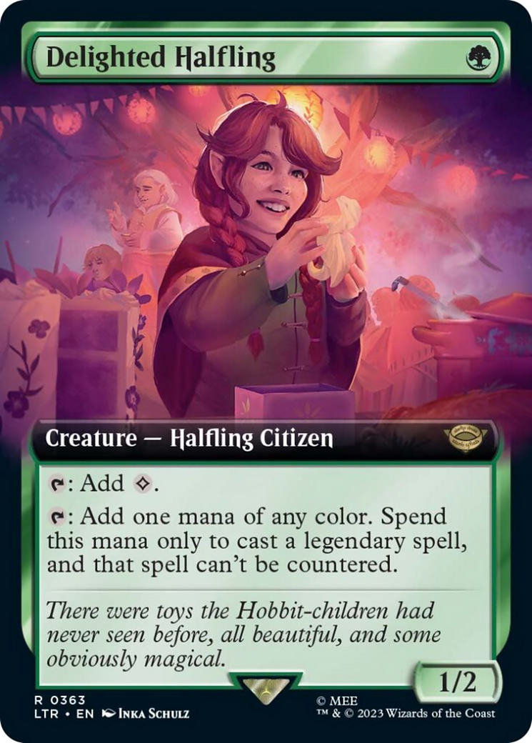 Delighted Halfling (Extended Art) [LTR - 363]
