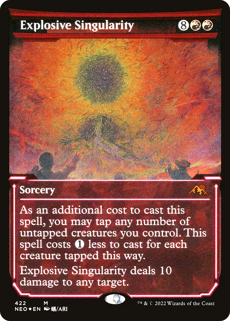 Explosive Singularity (Showcase) (Foil Etched) [NEO - 422]