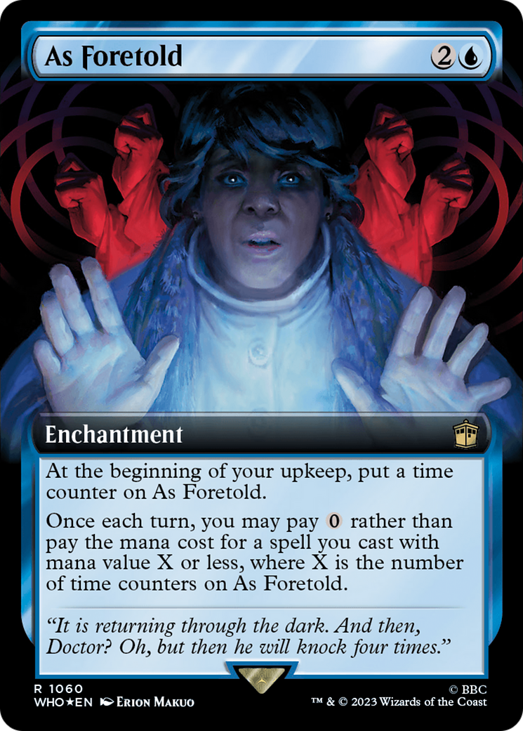 As Foretold (Extended Art) (Surge Foil) (WHO-1060) - Doctor Who: (Extended Art) Foil