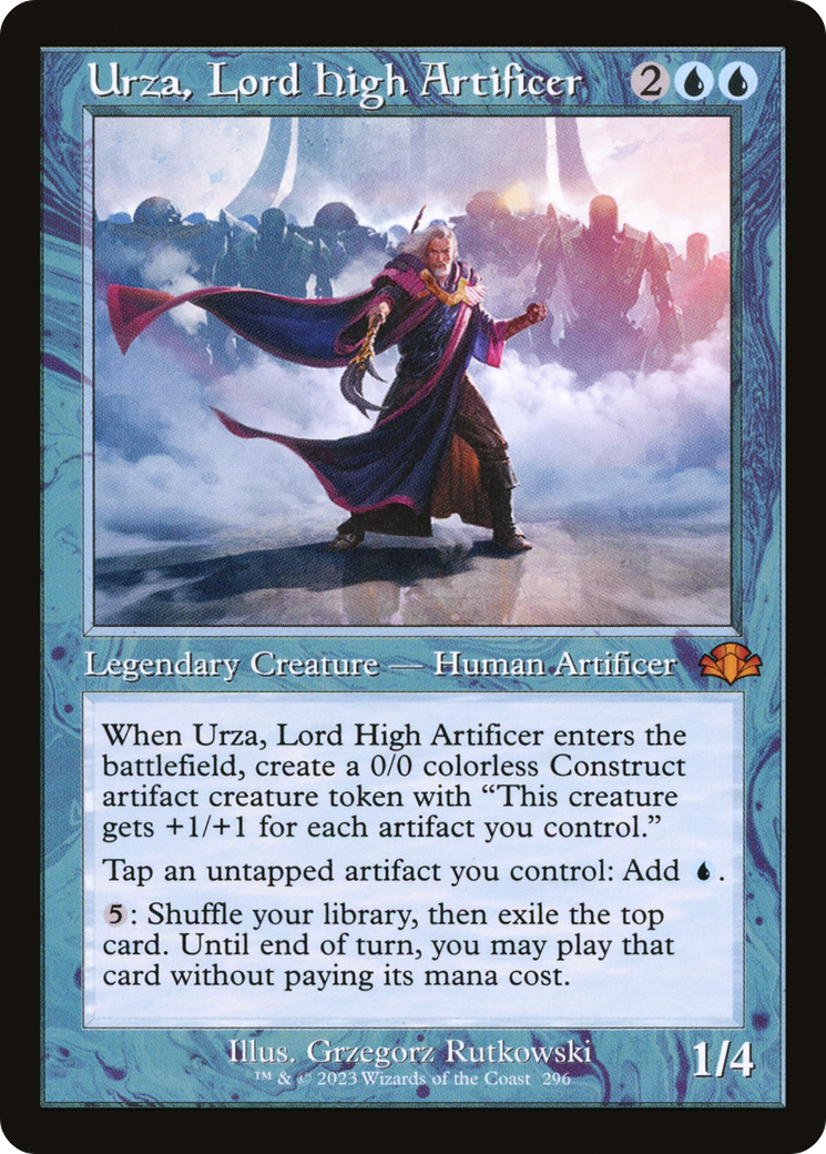 Urza, Lord High Artificer (Retro Frame) [DMR - 296]