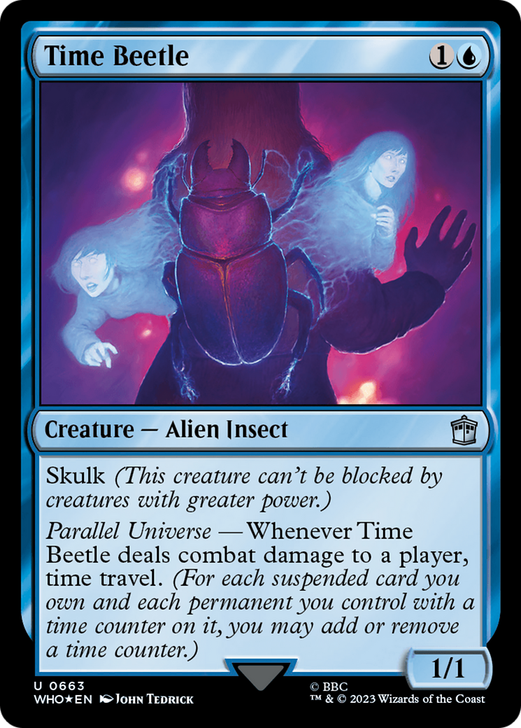 Time Beetle (Surge Foil) (WHO-663) - Doctor Who Foil
