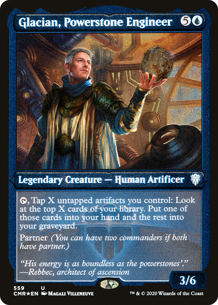 Glacian, Powerstone Engineer (Foil Etched) [CMR - 559]