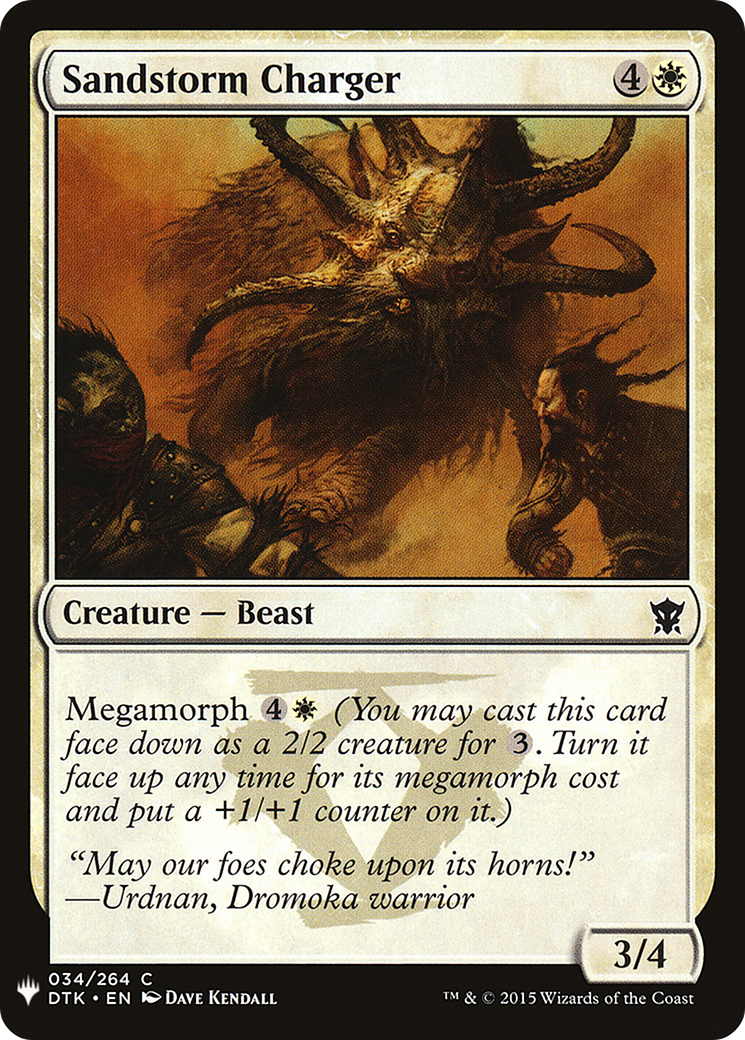 Sandstorm Charger [LIST - 34]