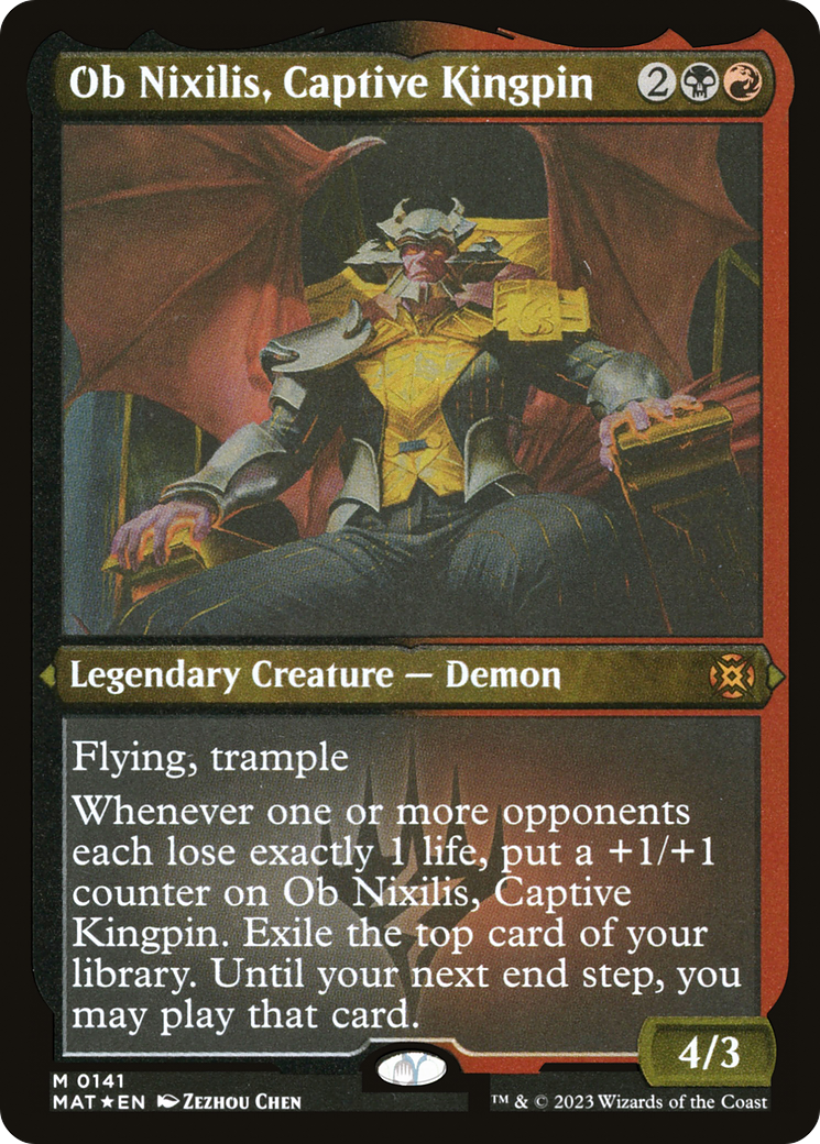 Ob Nixilis, Captive Kingpin (Foil Etched) [MAT - 141]