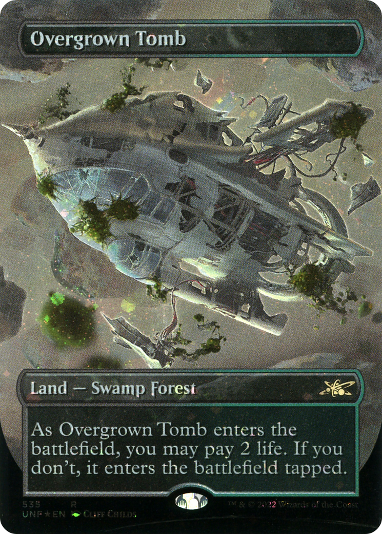 Overgrown Tomb (Borderless) (Galaxy Foil) [UNF - 535]