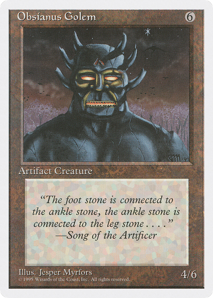 Obsianus Golem [4ED - N/A]