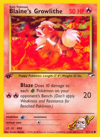 Blaine's Growlithe (62) [G1 - 062/132]