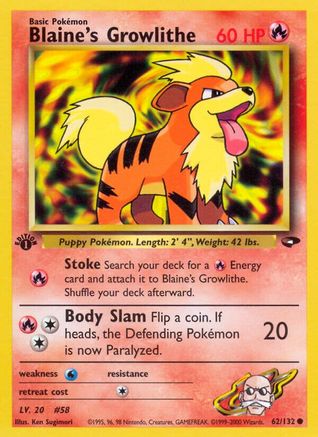 Blaine's Growlithe [G2 - 062/132]