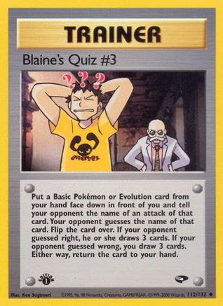 Blaine's Quiz #3 [G2 - 112/132]