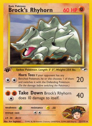 Brock's Rhyhorn (22) [G1 - 022/132]