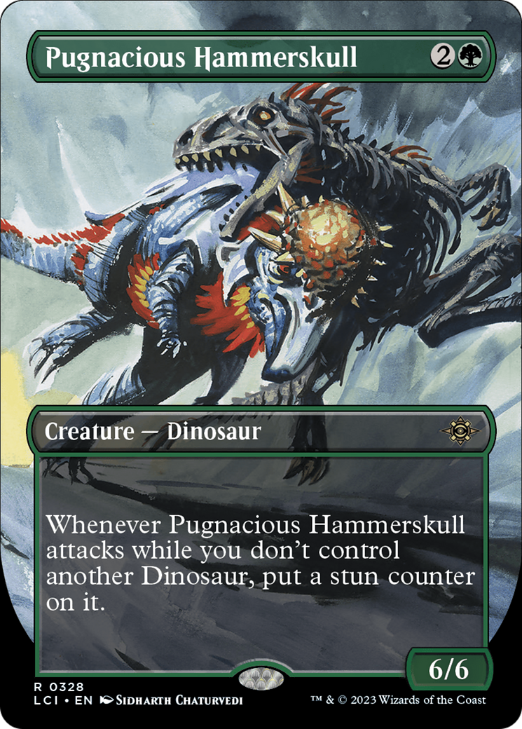 Pugnacious Hammerskull (Borderless) (LCI-328) - The Lost Caverns of Ixalan Foil