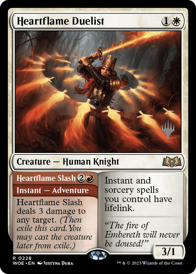 Heartflame Duelist (PPWOE-228) - Wilds of Eldraine Promos Foil