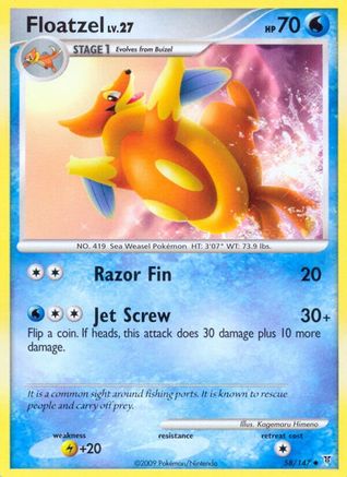 Floatzel 058  Supreme Victors - Uncommon